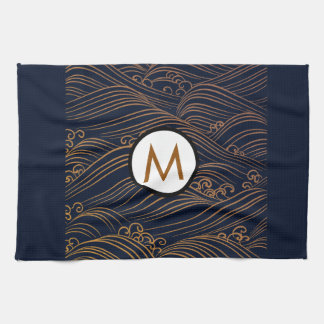 Japanese Style Accent Personalised Tea Towel