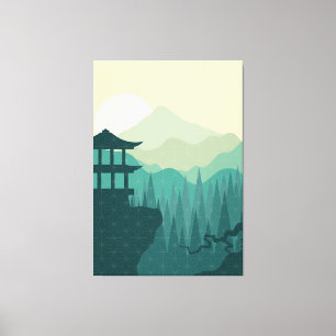 Japanese Style Art Canvas Print