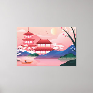Japanese Style Art Canvas Print
