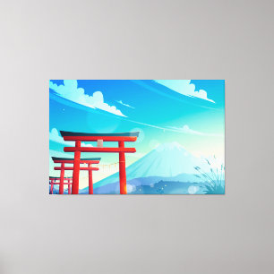 Japanese Style Art Canvas Print