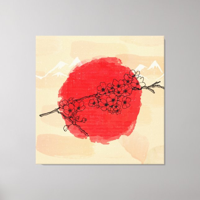 Japanese Style Art Canvas Print (Front)