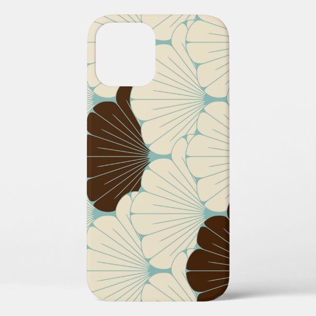 Japanese Style Blue Foliage Tile Case-Mate iPhone Case (Back)