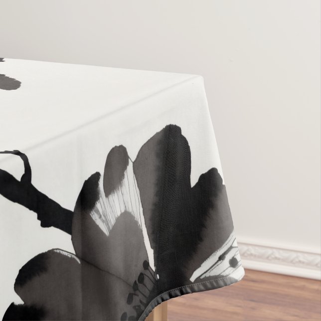 Japanese-style camellias tablecloth (In Situ)