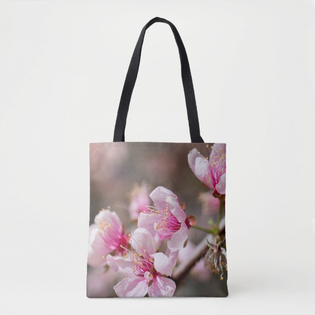 Japanese style cherry blossom tote bag (Front)