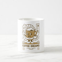 Japanese style coffee cup, coffee