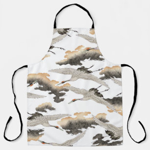 Japanese style crane: elegant design. apron