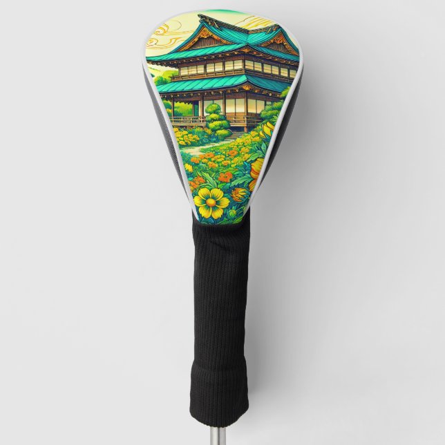 Japanese Style House Golf Head Cover (Front)