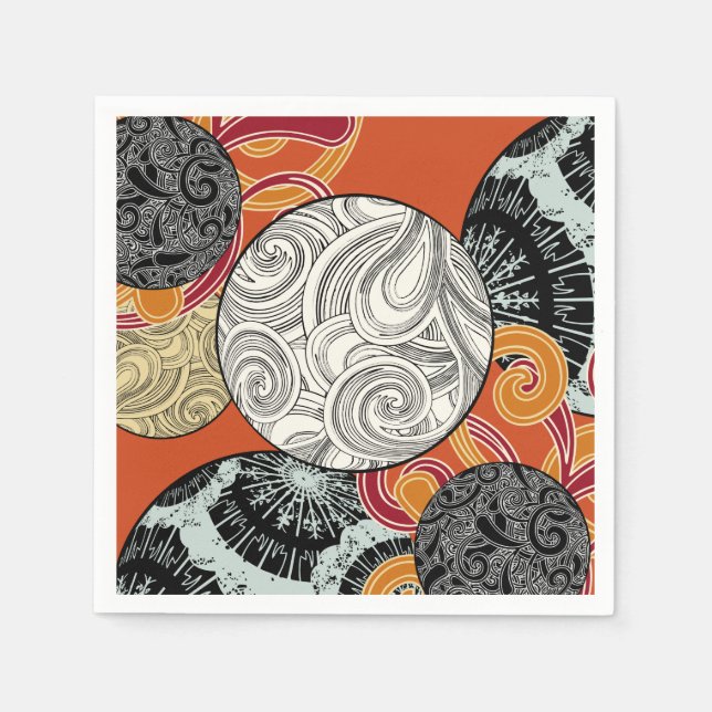 Japanese style Paper Napkin with textures (Front)