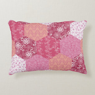 Japanese Style Patchwork Pattern Design Decorative Cushion