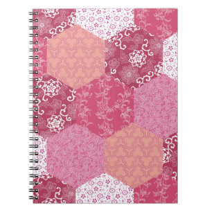 Japanese Style Patchwork Pattern Design Notebook