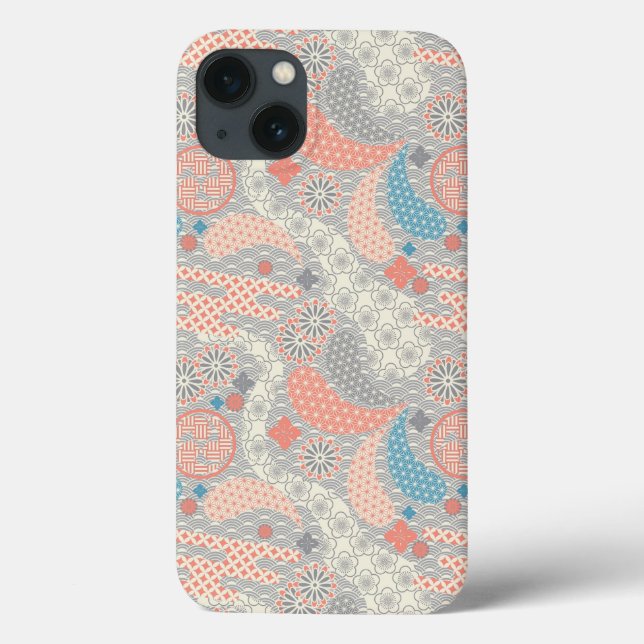 Japanese style pattern. Illustration. Case-Mate iPhone Case (Back)