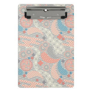 Japanese style pattern. Illustration. Mini Clipboard