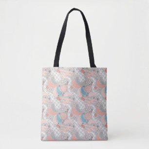 Japanese style pattern. Illustration. Tote Bag