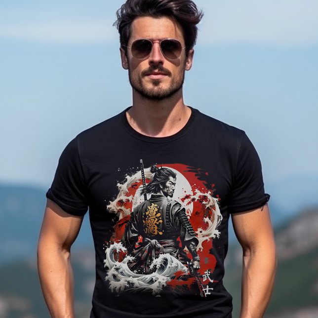 Japanese Style Samurai Warrior T-Shirt (Japanese Style Samurai Warrior Tshirt)