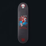 Japanese style skateboard with anagram 風 custom<br><div class="desc">A customisable skate deck in Japanese style with the anagram 風 for “Wind”. you can also personalise it with your name</div>