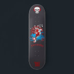 Japanese style skateboard with anagram 風 custom<br><div class="desc">A customisable skate deck in Japanese style with the anagram 風 for “Wind”. you can also personalise it with your name</div>