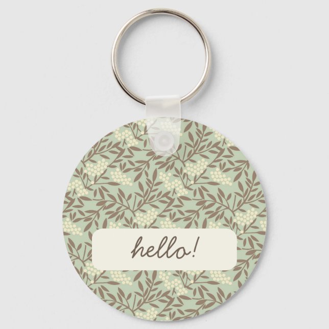 Japanese Style Vine pattern Key Ring (Front)
