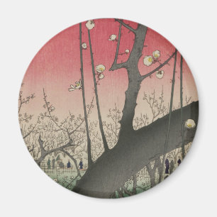 Japanese sunrise sunset plum estate trees magnet