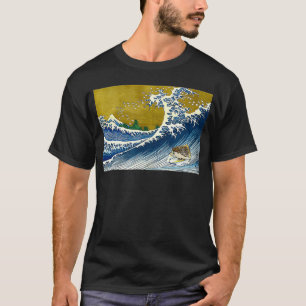 Japanese Surfing Hedgehog Art T-Shirt
