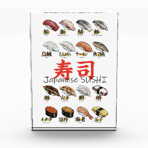 Japanese SUSHI illustration design Photo Block