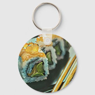 Japanese sushi key ring