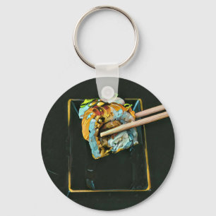 Japanese sushi lover gift key ring