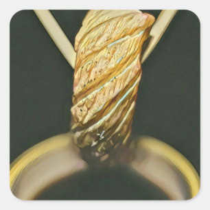 Japanese sushi lover square sticker