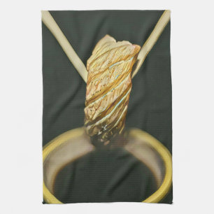 Japanese sushi lover tea towel