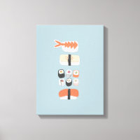 Japanese Sushi Nigiri Maki Roll
