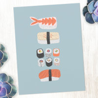 Japanese Sushi Nigiri Maki Roll Stack