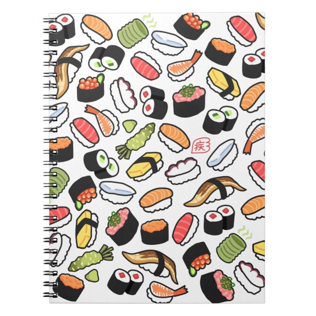 Japanese Sushi 🍣 Notebook (Front)