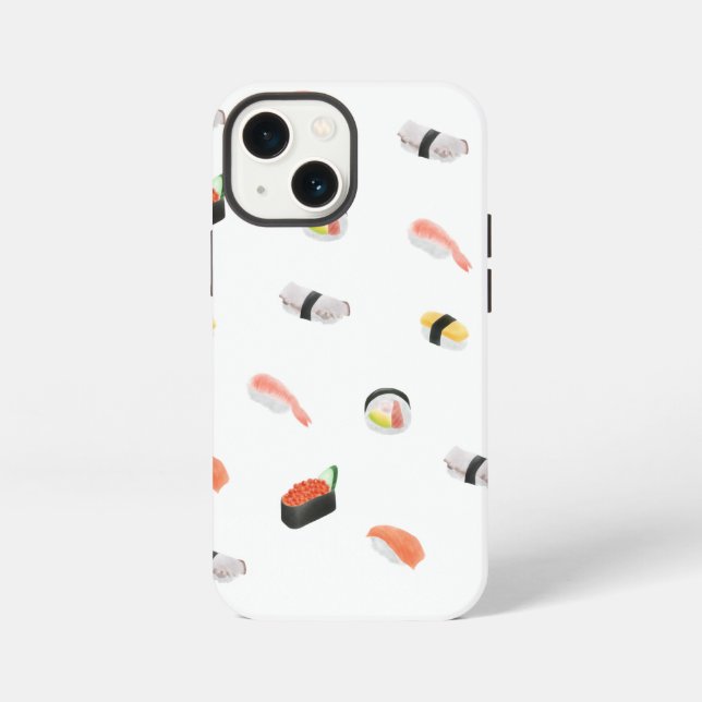 Japanese Sushi Pattern iPhone Case (Back)