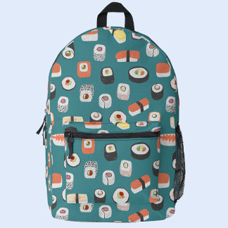 Japanese Sushi Printed Backpack