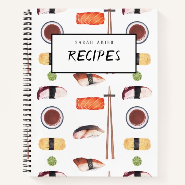Japanese Sushi Recipe Book (Front)