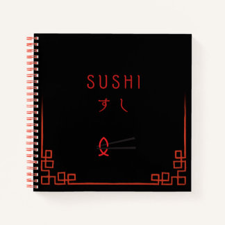 Japanese Sushi Recipes Notebook