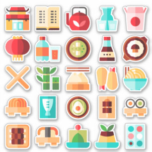 Japanese Sushi Restaurant Assorted Sticker Pack