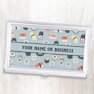 Japanese Sushi Restaurant Catering Business Card Holder