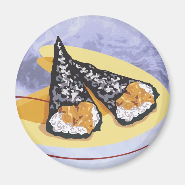 Japanese Sushi Temaki Rolls Magnet (Front)