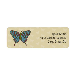 Japanese Swallowtail Return Address Label