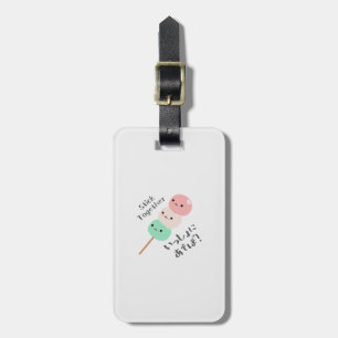 Japanese Sweet Dango Trio Kawaii Luggage Tag