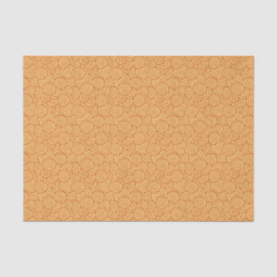 Japanese swirl pattern - mandarin & light orange tissue paper