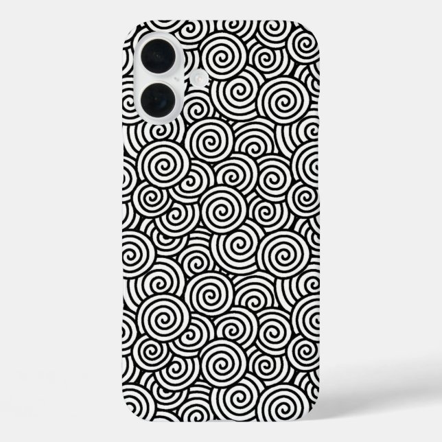 Japanese swirl pattern - white and black Case-Mate iPhone case (Back)