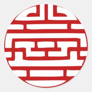 Japanese  symbol classic round sticker