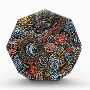 Japanese tattoo art photo block