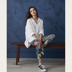 Japanese Tattoo Art Sea Creatures Leggings