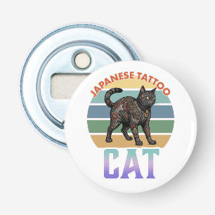 Japanese tattoo cat -irezumi- bottle opener