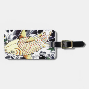 Japanese Tattoo Koi Fish Design Luggage Tag