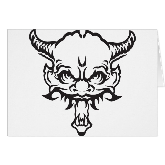 Japanese Tattoo Oni Demon (Front Horizontal)