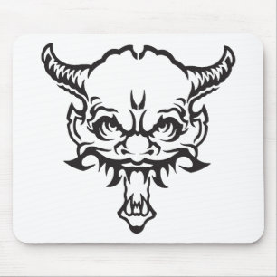 Japanese Tattoo Oni Demon Mouse Mat