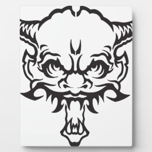 Japanese Tattoo Oni Demon Plaque